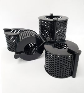 A Plastic Strainer with HDPE locking pins